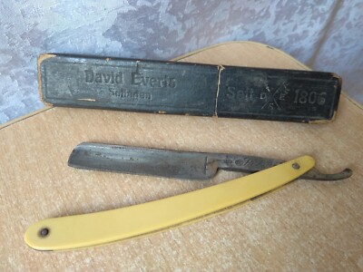 RARE Antique Vintage Straight Razor Solingen  Germany robuso collection 