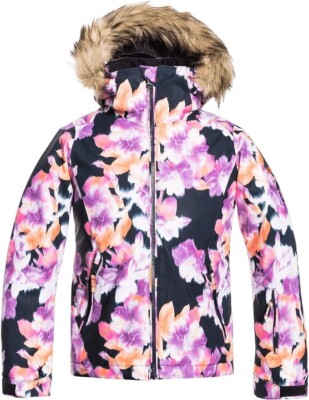 Roxy Girl's American Pie WarmFlight Snow Jacket Truck Black Jorja Large