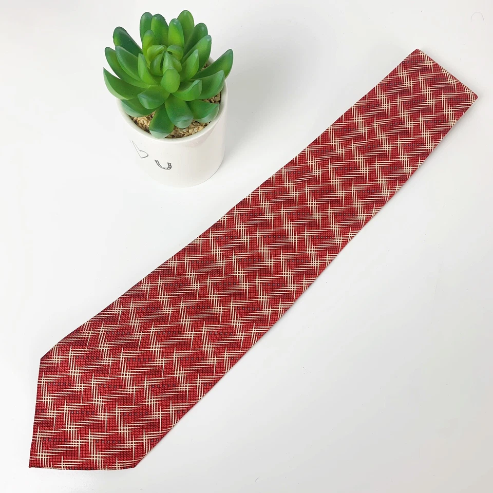 Corbata vintage BIJOUX TERNER HECHA A MANO 100% SEDA EXCELENTE ESTADO Foto 4 de 4