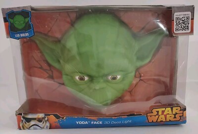 3D light FX Star Wars Yoda Face 3D Deco LED Wall Light New