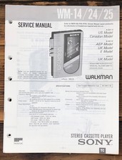 Sony WM-14 WM-24 WM-25 Radio Cassette Service Manual Original 