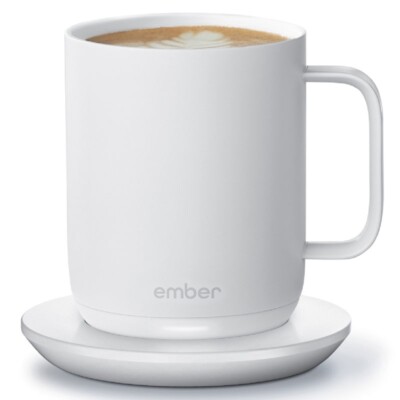 Ember Ceramic Mug2 (295 ml) smarte Tasse mit Temperaturregelung Heizbecher weiß