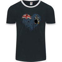 Love Flag South Georgia and Sandwich Islands Mens Ringer T-Shirt FotL
