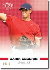 GARIN CECCHINI 2012 Rize Rookie RED Paragon RC #/10