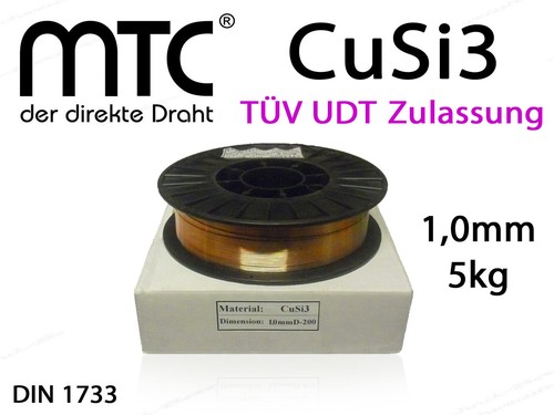 MT-CuSi3 0.8mm 5kg Rolle MIG MAG Lötdraht 2.1461 D200 MIG/MAG