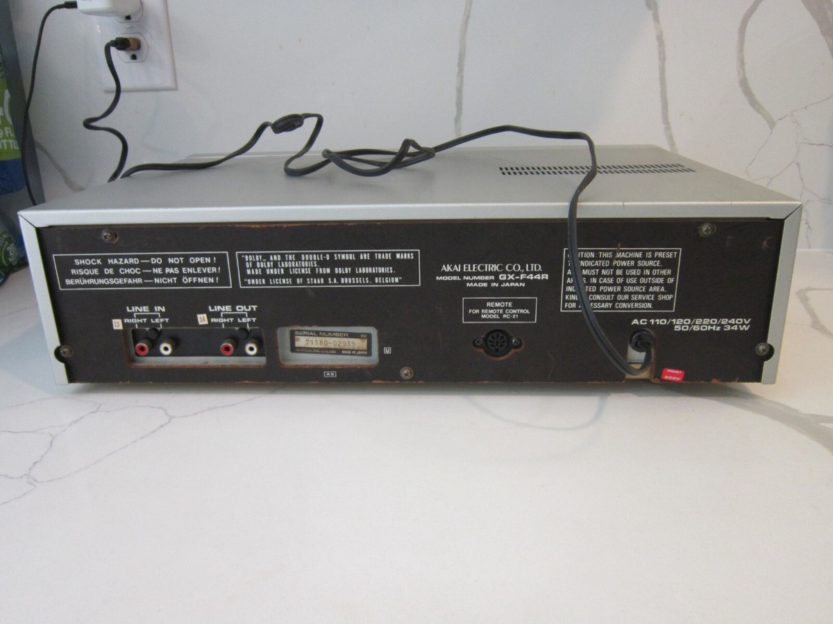 AKAI STEREO CASSETTE DECK GX-F44R | eBay