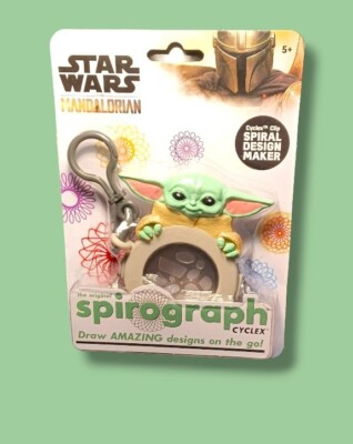 Disney Star Wars Grogu Spirograph Cyclex Hasbro 5+ Compact Collectors Travel Toy