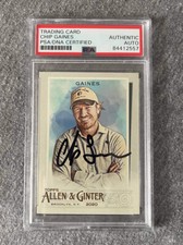 MAGNOLIA- CHIP GAINES SIGNED 2020 TOPPS ALLEN & GINTER TRADING CARD PSA SLAB 557