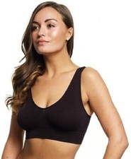 JML BELVIA PADDED BRA - ULTRA COMFORT NO WIRES - LARGE - BLACK
