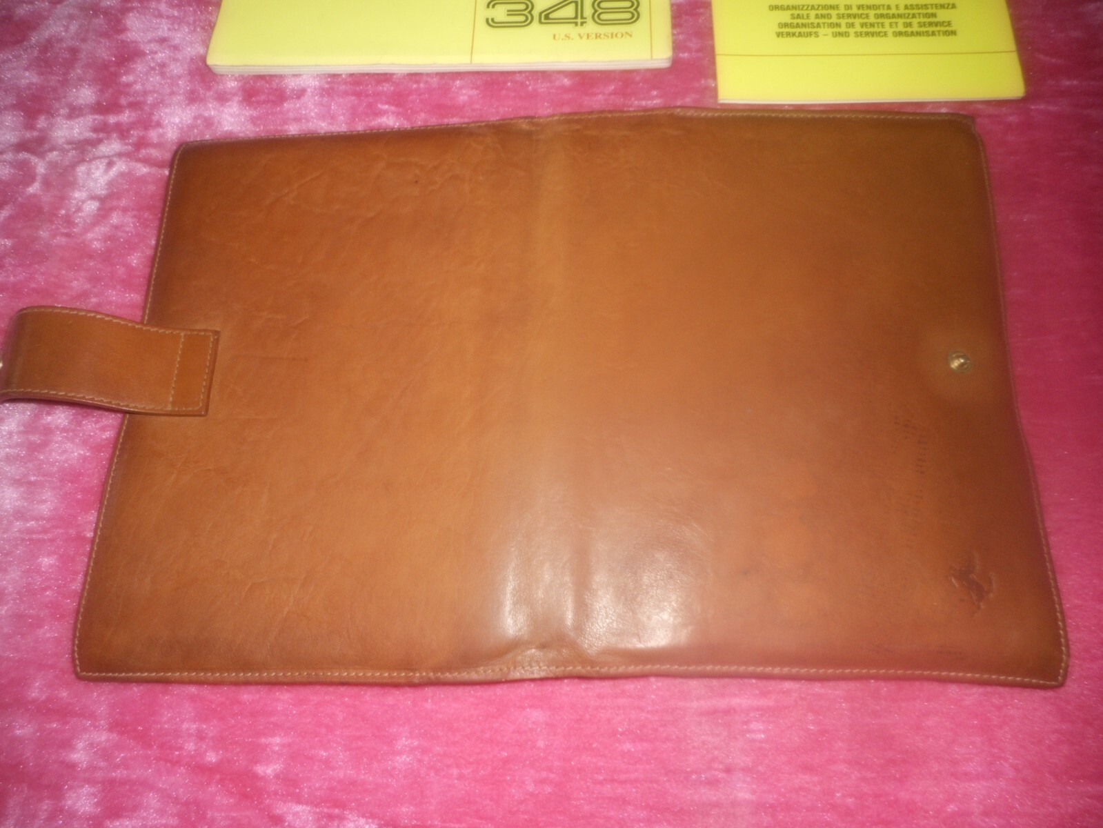 Ferrari 348 leather Schedoni manual pouch and manuals $990 Free Shipping