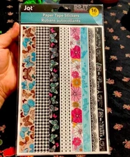 Jot paper tape stickers 16 count new
