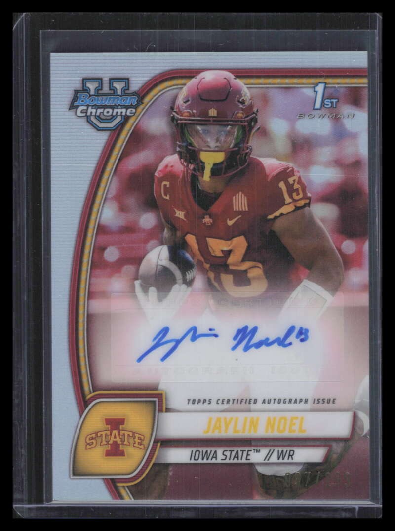 2024 Bowman Chrome U Prospect Autograph Refractor Jaylin Noel Rookie Auto 97/299