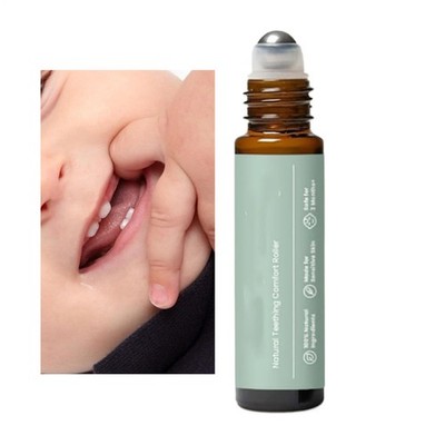 Teething Relief Roller 10ml Natural Relief Roller Massage Soothing Oil Teething