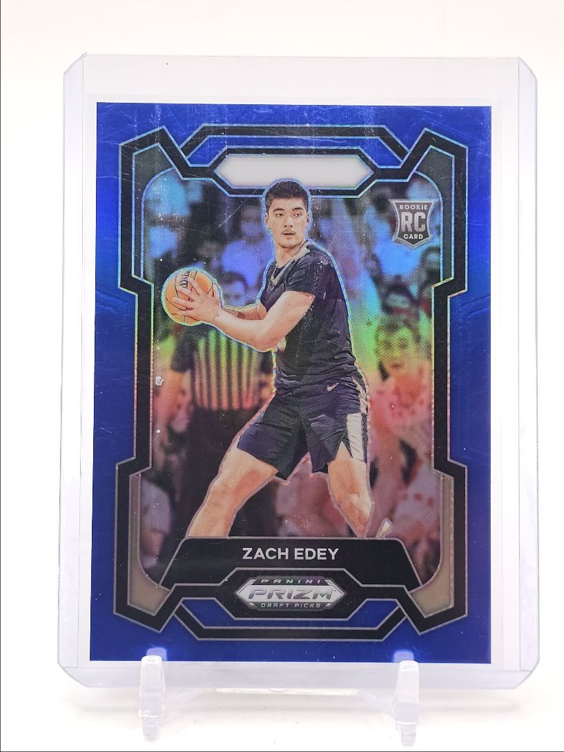 ZACH EDEY 2024-25 PANINI PRIZM DRAFT PICKS ROOKIE BLUE #1 RC /199 Q4375