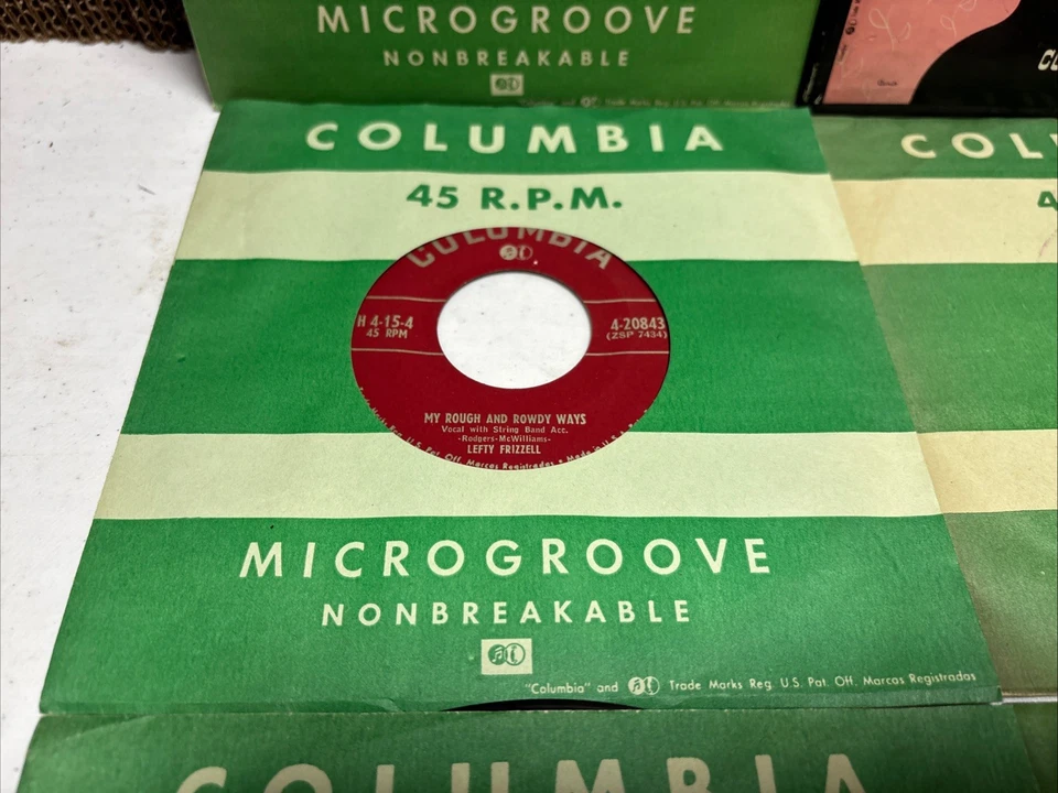 Vintage 45RPM Lefty Frizzell RARE! 1951 Columbia Box Set H-415 5 Records VG - Image 4 of 4