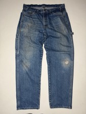 Vintage Y2K Dickies Carpenter Jeans Faded Blue Denim Pants 36 x 32