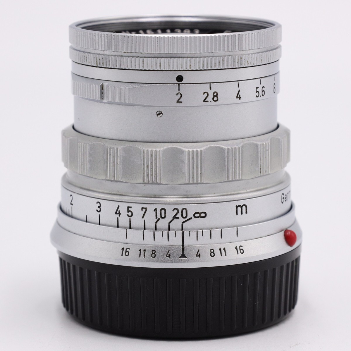 Leica Summicron Rigid V2 50mm f/2 Lens for Leica M (Silver) *USED