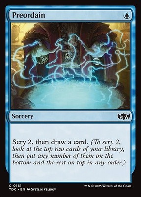 Preordain 161 C Normal TDC MTG NM