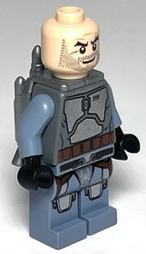 LEGO SW0468 Jango Fett (2013, Minifigure, Star Wars, Smile, 75015, Damaged)