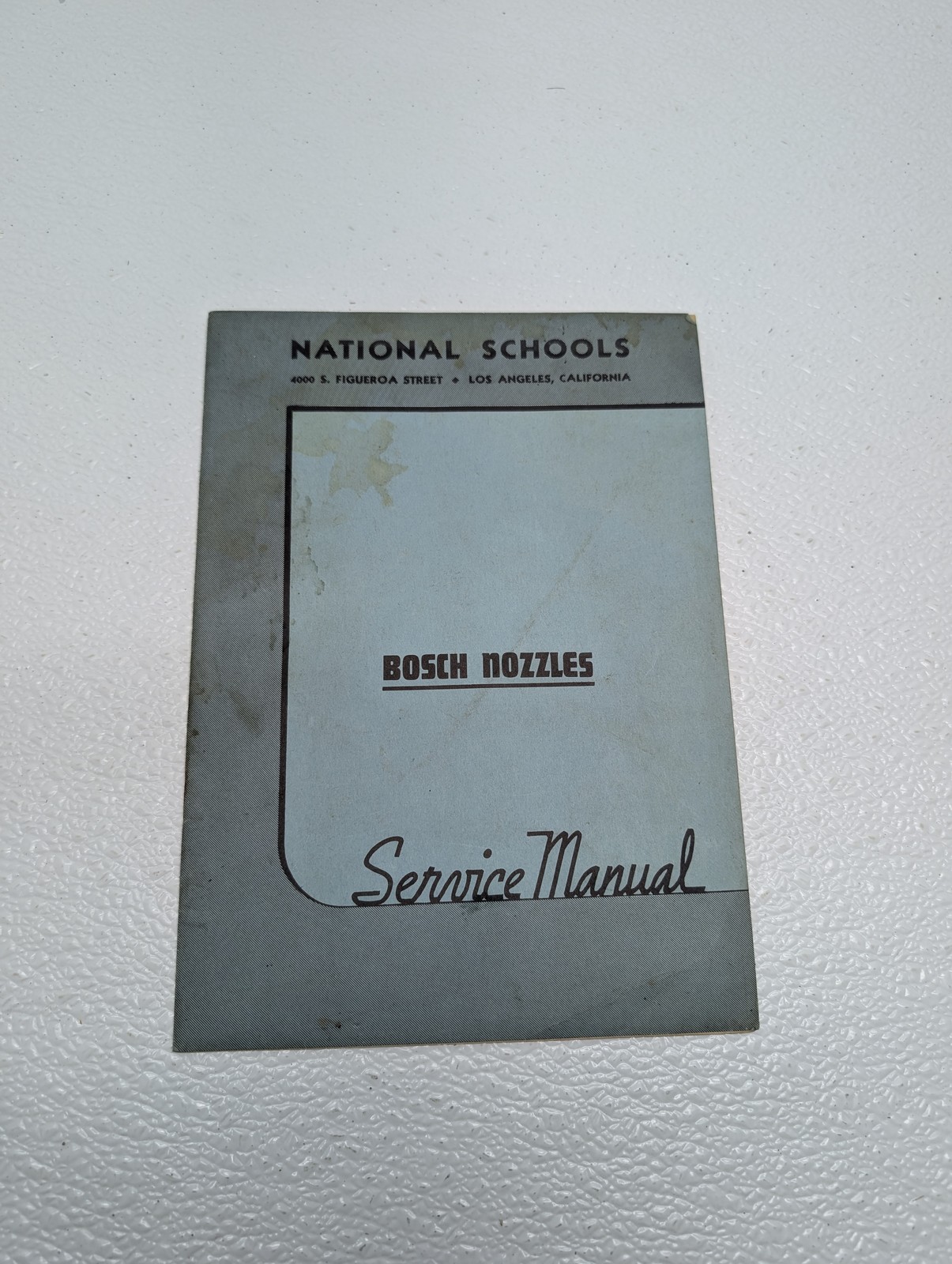 National Schools Bosch Nozzles Service Manual Repair Maintenance Shop