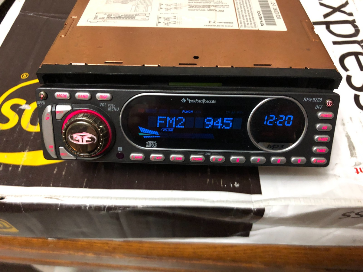 Rockford Fosgate 10インチ Pioneer アンプ動作確認済み Rockford Fosgate RFX-9220 am/fm stereo CD Player | eBay