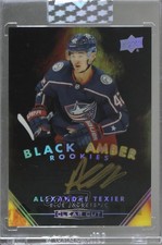 2019-20 Upper Deck Clear Cut Black Amber Autos Rookies Alexandre Texier Auto 1u6