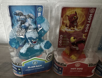 Skylanders Spyro Figuren Lot: Slam Bam, Hot Dog, Lightning Rod, Rip Tide S2