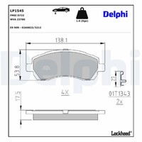 Bremsbelagsatz Scheibenbremse Vorderachse FüR Subaru Impreza Station Wagon