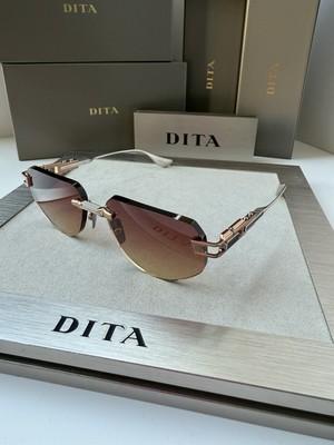Dita GRAND IMPERYN DTS-164-03 Rose Gold Silver Gradient Sunglasses AUTHENTIC