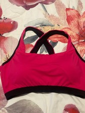 Image of Pink padded sports bra high impact