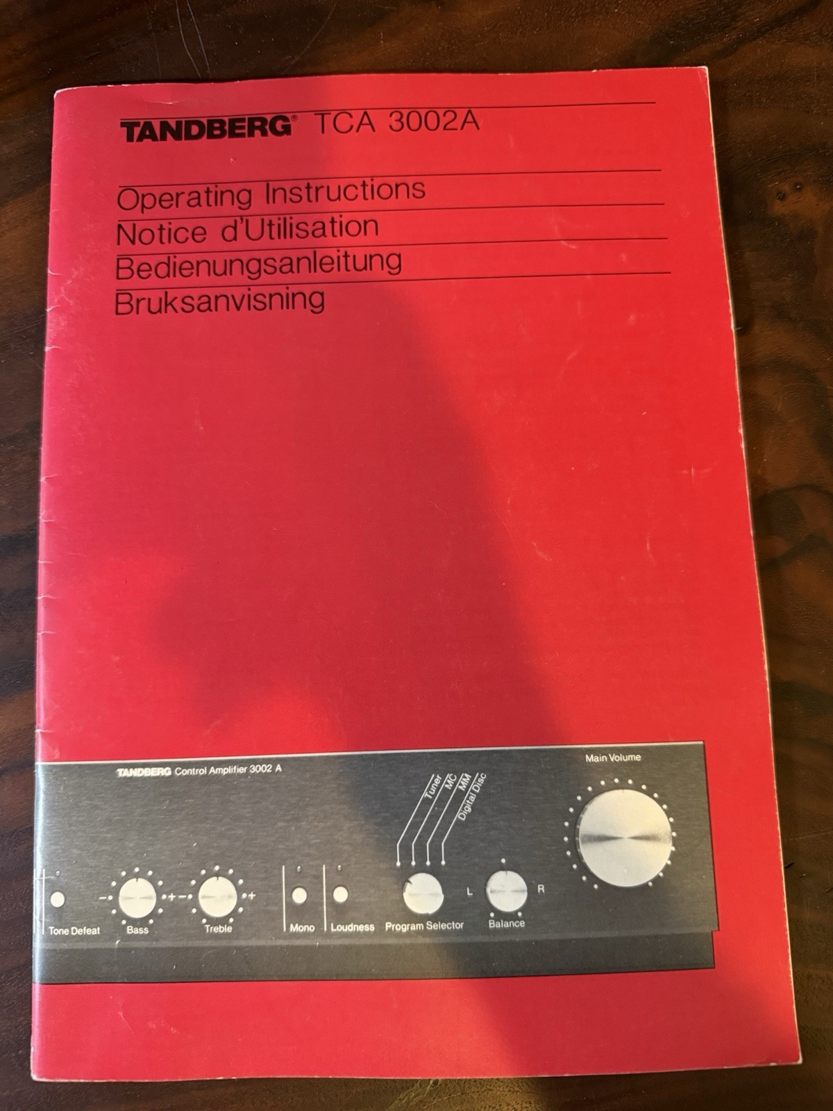 Original OEM Tandberg TCA3002A Operating Instructions (39 Pages) Pre-Owned