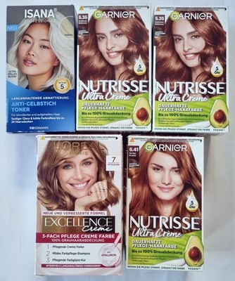 5x Haarfarbe Blond Kupfer Rehbraun NEU unbenutzt GARNIER LOREAL ISANA
