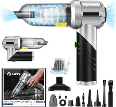Saker Portable Handheld Vacuum Cordless Portable 17000PA Foldable Car Vacuum Cle