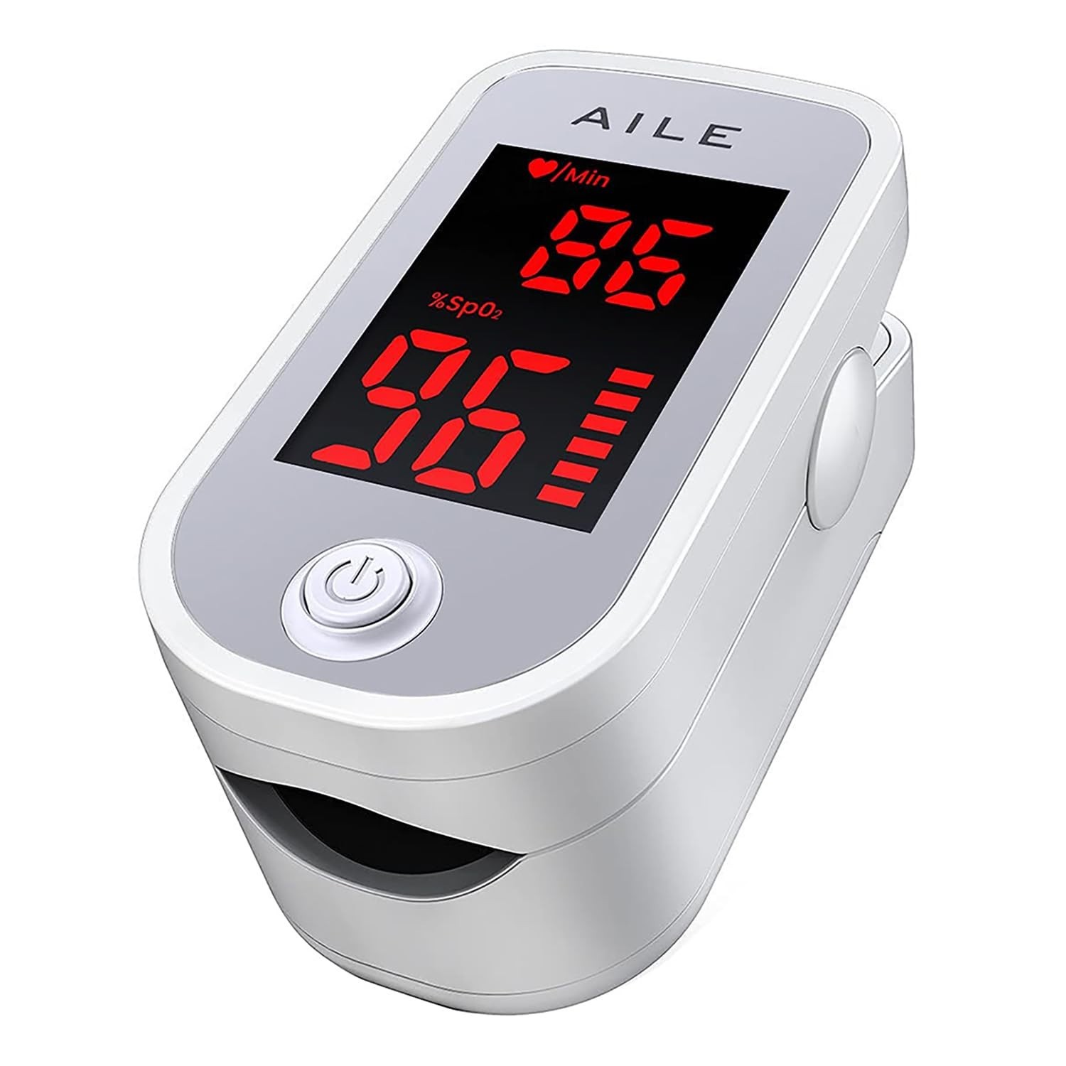 AILE Pulse Oximeter Blood Oxygen Saturation Monitor Large Display Lanyard New
