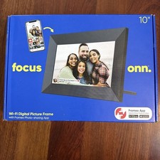 Focus Onn. Wi-if Digital Picture Frame With Frameo Photo Sharing App. 10   