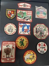 Boy Scout Patches from Central Indiana Council, Woven Camp Belzer,Pioneer, +