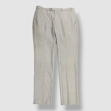 Calvin Klein Men's Gray Solid Wool Stretch Slim-Fit Suit Pants Size 40W 34L