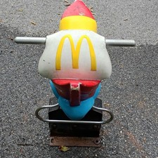 Vintage 1974 McDonald's McDonaldland Golden Arches Rocket Ship Spring Rider