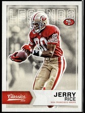 Jerry Rice 2016 Panini Classics #176a RED JERSEY San Francisco 49ers