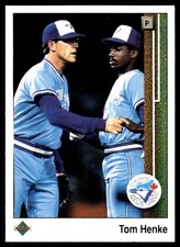 Tom Henke 1989 Upper Deck #264 Blue Jays MLB READ FREE SHIPPING AutographDen