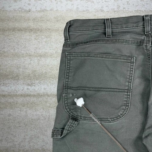 Vintage Dickies Carpenter Hose 34x34 Grün Baumwolle Regular Straight Leg Fit 90er - Bild 7 von 8