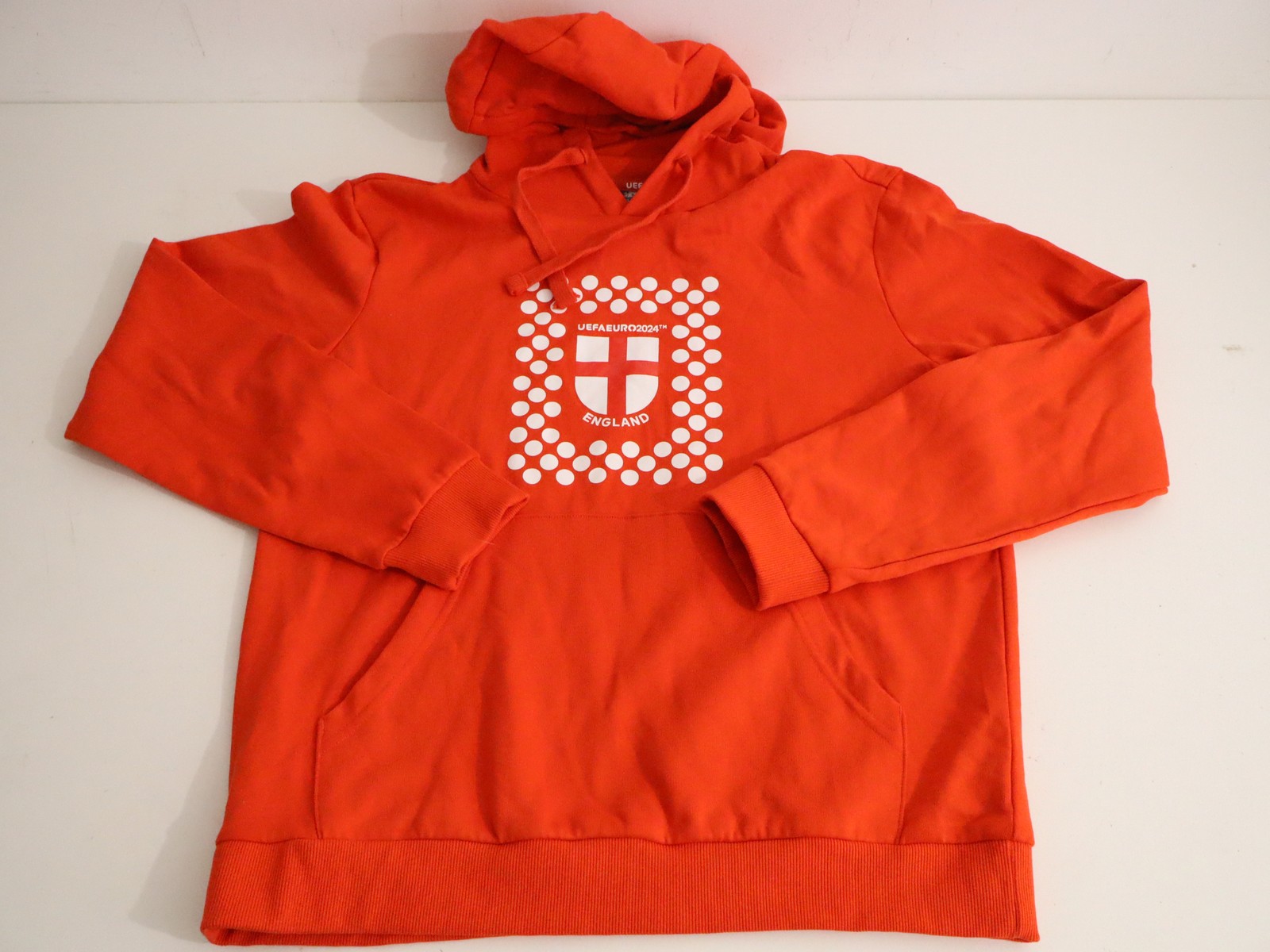 UEFA Euro 2024 England Pullover Hoodie Red Men's Size M Germany