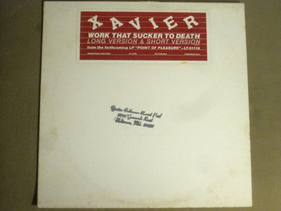 XAVIER WORK THAT SUCKER TO DEATH 12'' ORIG '81 LIBERTY SP-212 PROMO FUNK GEM VG