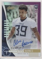 2019 Panini Absolute Rookie Purple Spectrum Signatures 4/5 Alex Barnes Auto 0f6