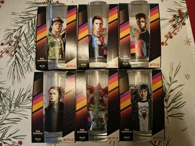 6 Stranger Things Gläser - komplette Sammlung / Limited Netflix EDEKA NEU & OVP