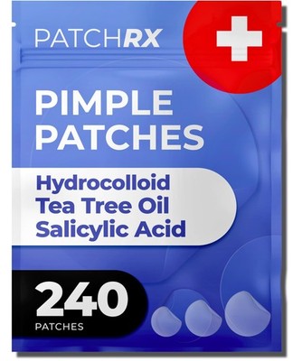 Pimple Patches for Face (240 Patches), Hydrocolloid Acne Patches with Tea Tre...