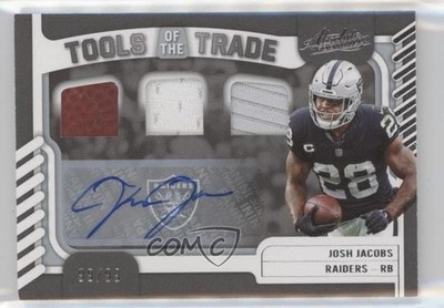 2022 Panini Absolute 99/99 Josh Jacobs #TTT-25 Auto h3a