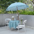 LAGarden Our Beach Umbrella Beech Wood Pole w/ Tablecloth Table Cover Seagull — photo 9