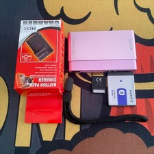 SONY Cyber Shot DSC-T77 10.1MP CCD Vintage Digital Camera Pink