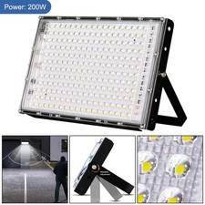 LED 200W Floodlight 20000LM Bright Security Garden Outdoor Wall Light Waterproof